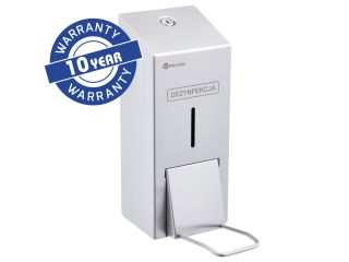 MERIDA STELLA elbow-operated spray hand sanitizer dispenser 800 ml, matt steel